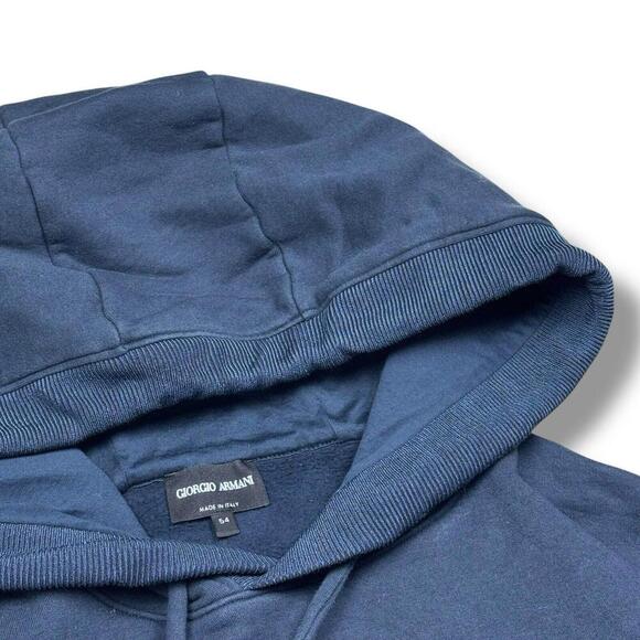 Set-GIORGIO ARMANI Cashmere-Cotton Hoodie/Sweatpants Navy Made In Italy $3500 - Picture 5 of 15